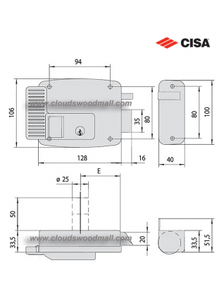CISA 11630 外掛電鎖