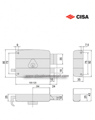 CISA 50340 雙膽三開鎖