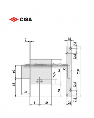 CISA 57010 四段式葉片型輔助鎖