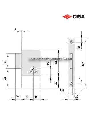 CISA 57220 二段式葉片型輔助鎖