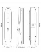 HIONE+ IDL-300 推拉把手智能電子門鎖
