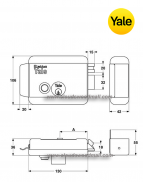 Yale 678 外掛電鎖