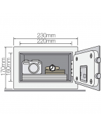 Yale YSV/170/EB1 家用防盗保險箱